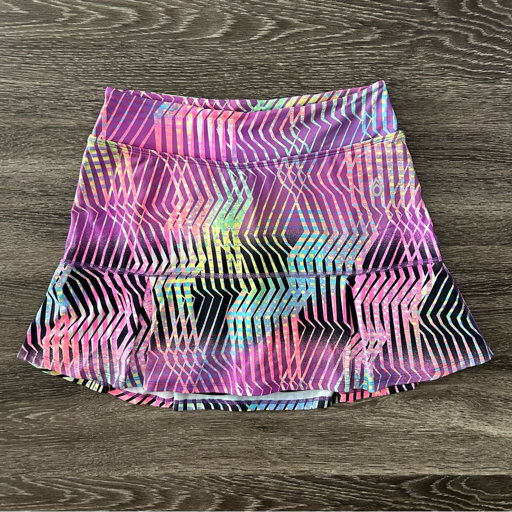Dona Jo Pickleball Walking Tennis Skort Golf Women’s L Size 2 Pleated Colorful
